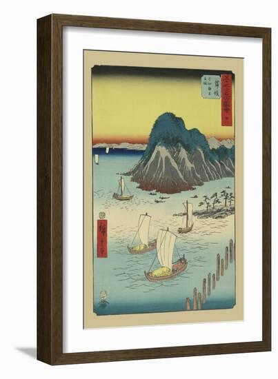 Maisaka-Ando Hiroshige-Framed Art Print