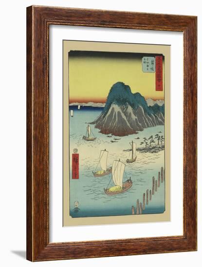 Maisaka-Ando Hiroshige-Framed Art Print