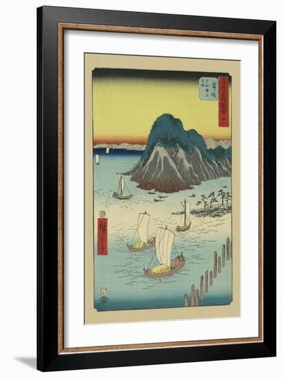 Maisaka-Ando Hiroshige-Framed Art Print