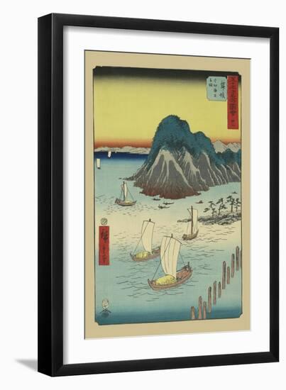 Maisaka-Ando Hiroshige-Framed Art Print