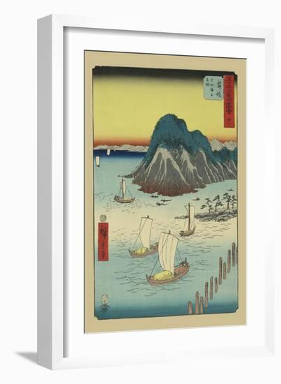 Maisaka-Ando Hiroshige-Framed Art Print