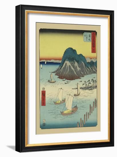 Maisaka-Ando Hiroshige-Framed Art Print