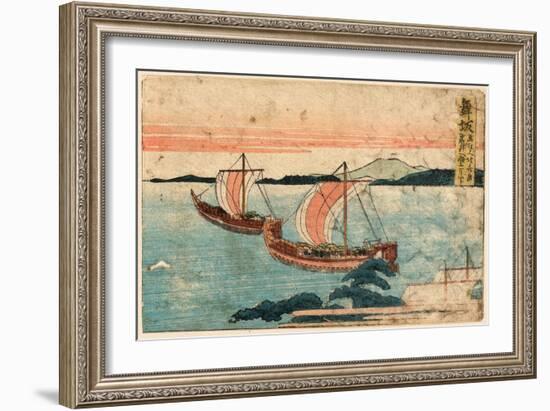 Maisaka-Katsushika Hokusai-Framed Giclee Print