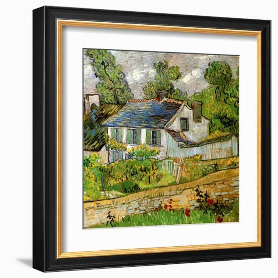 Maison a Auvers-Vincent van Gogh-Framed Art Print