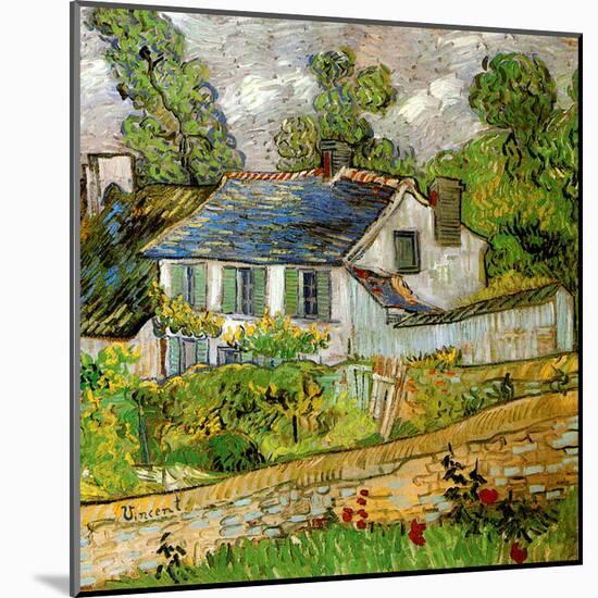 Maison a Auvers-Vincent van Gogh-Mounted Art Print