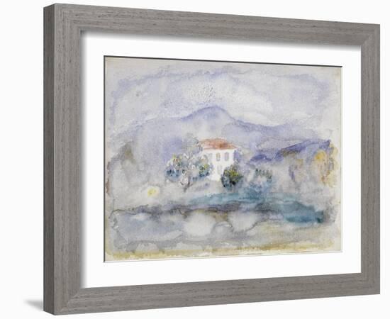 Maison à Cagnes-Pierre-Auguste Renoir-Framed Giclee Print