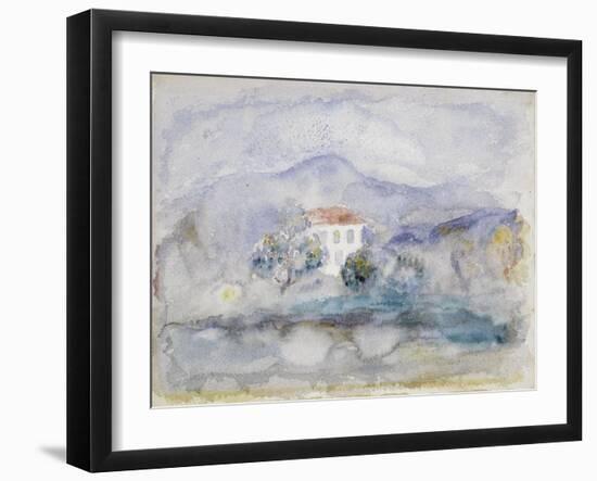 Maison à Cagnes-Pierre-Auguste Renoir-Framed Giclee Print