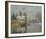 Maison au bord de l'Eau, Effet de Neige-Gustave Loiseau-Framed Art Print