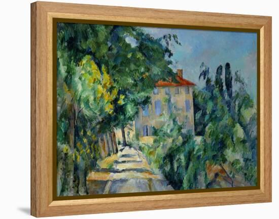 Maison Au Toit Rouge- House with a Red Roof, 1887-90-Paul Cézanne-Framed Premier Image Canvas