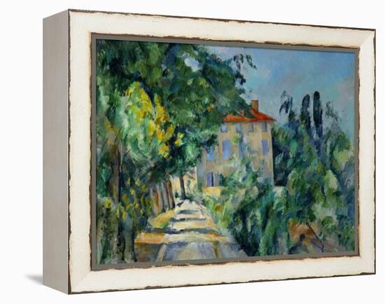 Maison Au Toit Rouge- House with a Red Roof, 1887-90-Paul Cézanne-Framed Premier Image Canvas