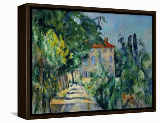 Maison Au Toit Rouge- House with a Red Roof, 1887-90-Paul Cézanne-Framed Premier Image Canvas