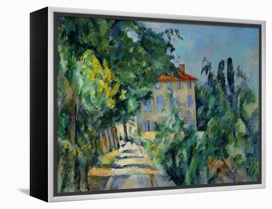 Maison Au Toit Rouge- House with a Red Roof, 1887-90-Paul Cézanne-Framed Premier Image Canvas
