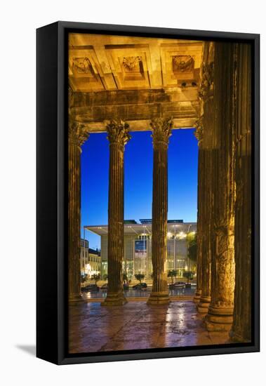 Maison Carree and Carre D'art-Jon Hicks-Framed Premier Image Canvas