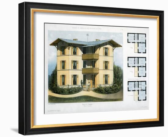 Maison De Campagne, C1860-Victor Petit-Framed Giclee Print