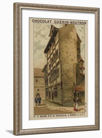 Maison Dite De Duguesclin, a Rennes, Ille-Et-Vilaine-null-Framed Giclee Print