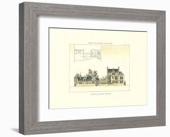 Maison et ecurie près Manchester-Archive-Framed Art Print