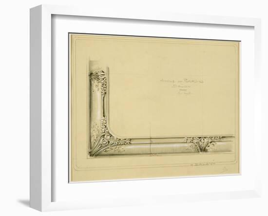 Maison Houel (Luneville, Meurthe-et-Moselle) : projet de plafond-Louis Majorelle-Framed Giclee Print