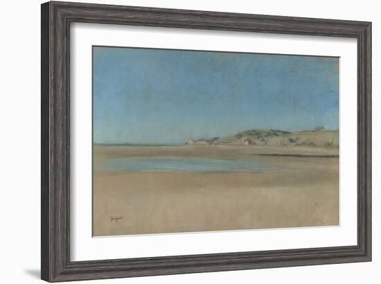 Maisons au bord de la mer-Edgar Degas-Framed Giclee Print