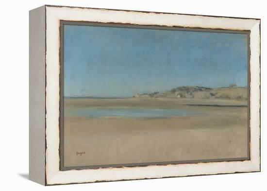 Maisons au bord de la mer-Edgar Degas-Framed Premier Image Canvas