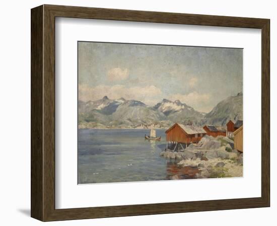 Maisons de pêcheurs à Svolvoer, Lofoden (Norvège)-Johannes Martin Grimelund-Framed Giclee Print