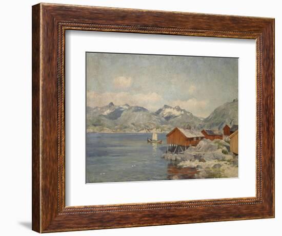 Maisons de pêcheurs à Svolvoer, Lofoden (Norvège)-Johannes Martin Grimelund-Framed Giclee Print