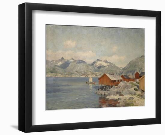 Maisons de pêcheurs à Svolvoer, Lofoden (Norvège)-Johannes Martin Grimelund-Framed Giclee Print