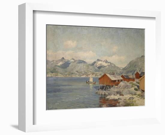 Maisons de pêcheurs à Svolvoer, Lofoden (Norvège)-Johannes Martin Grimelund-Framed Giclee Print