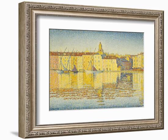 Maisons Du Port, Saint Tropez Par Signac, Paul (1863-1935). Oil on Canvas, Size : 46,5X55,3, 1892,-Paul Signac-Framed Giclee Print