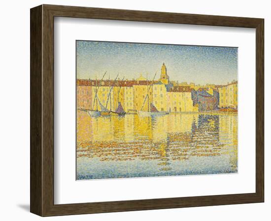 Maisons Du Port, Saint Tropez Par Signac, Paul (1863-1935). Oil on Canvas, Size : 46,5X55,3, 1892,-Paul Signac-Framed Giclee Print