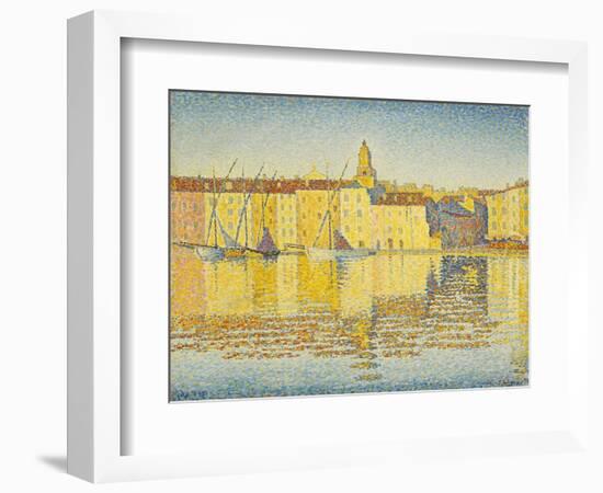 Maisons Du Port, Saint Tropez Par Signac, Paul (1863-1935). Oil on Canvas, Size : 46,5X55,3, 1892,-Paul Signac-Framed Giclee Print