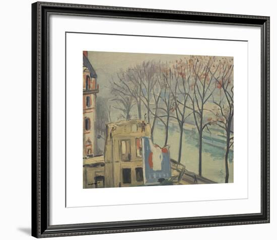 Maisons en Démolition, Quai de Conti, Paris-Albert Marquet-Framed Premium Giclee Print