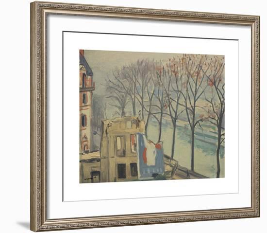 Maisons en Démolition, Quai de Conti, Paris-Albert Marquet-Framed Premium Giclee Print