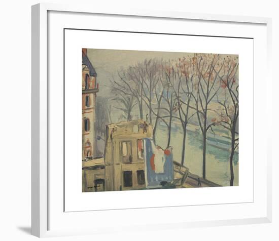 Maisons en Démolition, Quai de Conti, Paris-Albert Marquet-Framed Premium Giclee Print