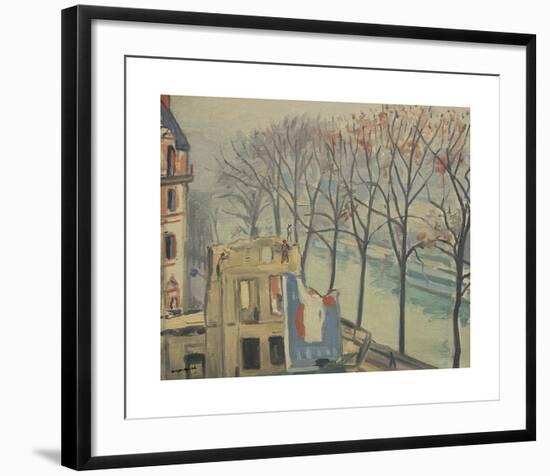 Maisons en Démolition, Quai de Conti, Paris-Albert Marquet-Framed Premium Giclee Print