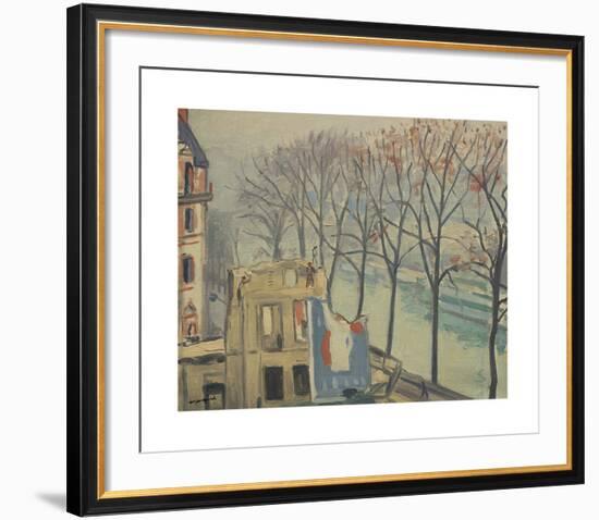 Maisons en Démolition, Quai de Conti, Paris-Albert Marquet-Framed Premium Giclee Print