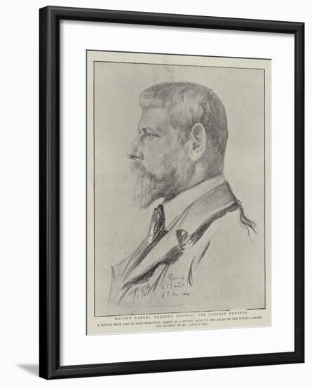 Maitre Labori, Leading Counsel for Captain Dreyfus-Charles Paul Renouard-Framed Giclee Print