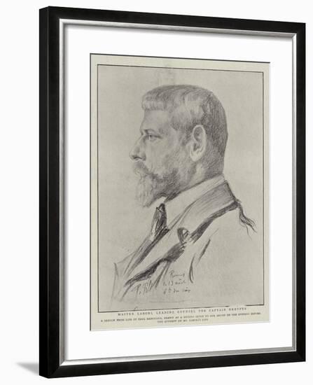 Maitre Labori, Leading Counsel for Captain Dreyfus-Charles Paul Renouard-Framed Giclee Print