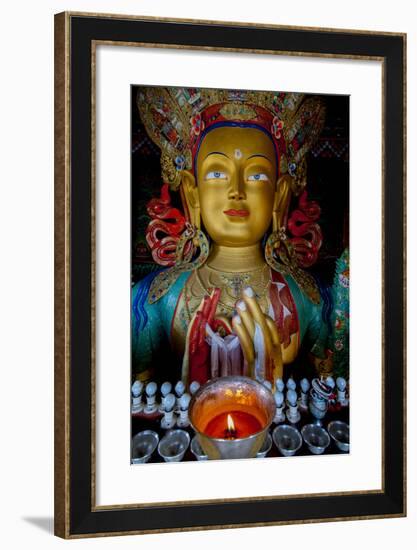 Maitreya Buddha at Thiksey Monastery, Leh, Ledakh, India-Ellen Clark-Framed Photographic Print