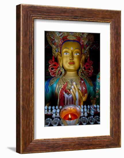 Maitreya Buddha at Thiksey Monastery, Leh, Ledakh, India-Ellen Clark-Framed Photographic Print