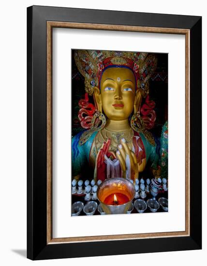 Maitreya Buddha at Thiksey Monastery, Leh, Ledakh, India-Ellen Clark-Framed Photographic Print