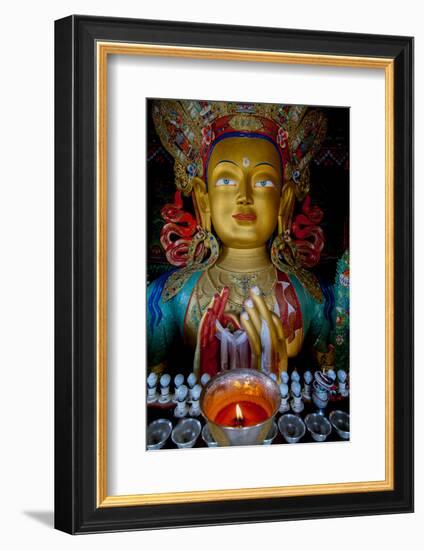 Maitreya Buddha at Thiksey Monastery, Leh, Ledakh, India-Ellen Clark-Framed Photographic Print