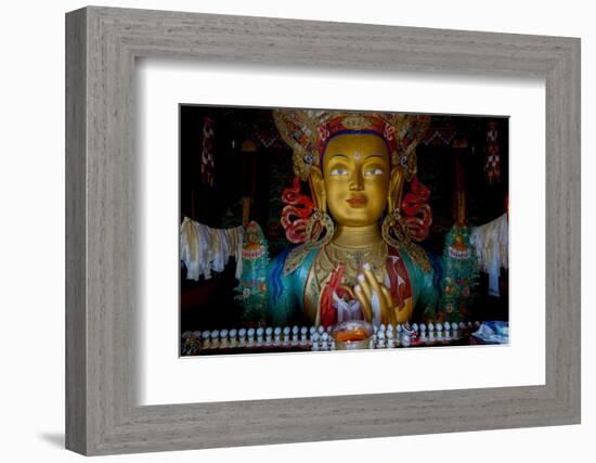 Maitreya Buddha at Thiksey Monastery, Leh, Ledakh, India-Ellen Clark-Framed Photographic Print