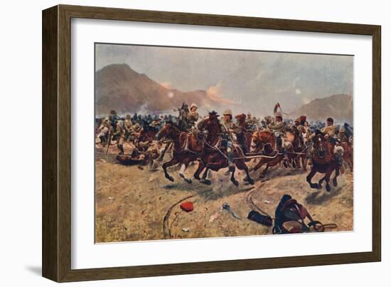 'Maiwand: Saving the Guns,' 1883 (1906)-Unknown-Framed Giclee Print