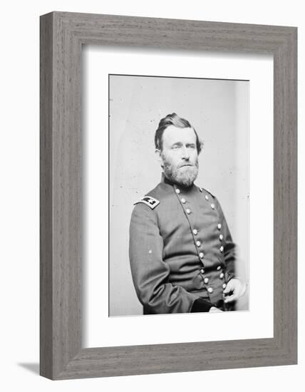 Maj. Gen. Ulysses S. Grant, officer of the Federal Army, 1861-5-Mathew & studio Brady-Framed Photographic Print