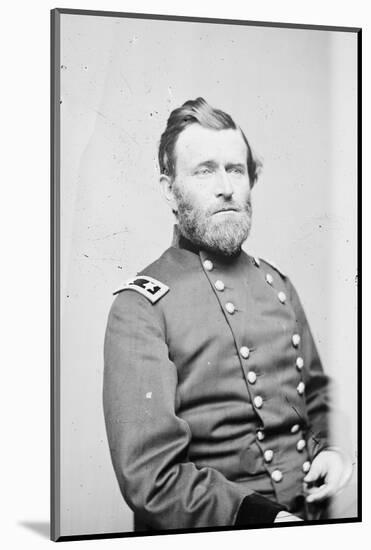 Maj. Gen. Ulysses S. Grant, officer of the Federal Army, 1861-5-Mathew & studio Brady-Mounted Photographic Print