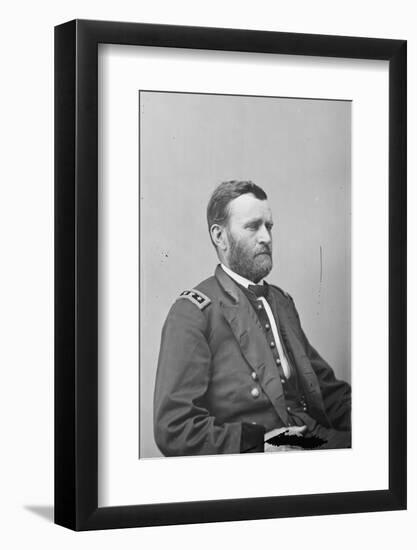 Maj. Gen. Ulysses S. Grant, officer of the Federal Army, 1861-5-American Photographer-Framed Photographic Print