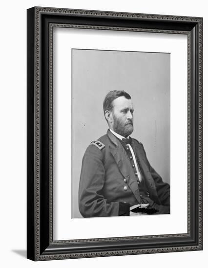 Maj. Gen. Ulysses S. Grant, officer of the Federal Army, 1861-5-American Photographer-Framed Photographic Print