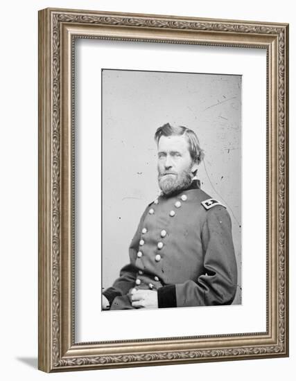 Maj. Gen. Ulysses S. Grant, officer of the Federal Army, 1862-4-American Photographer-Framed Photographic Print