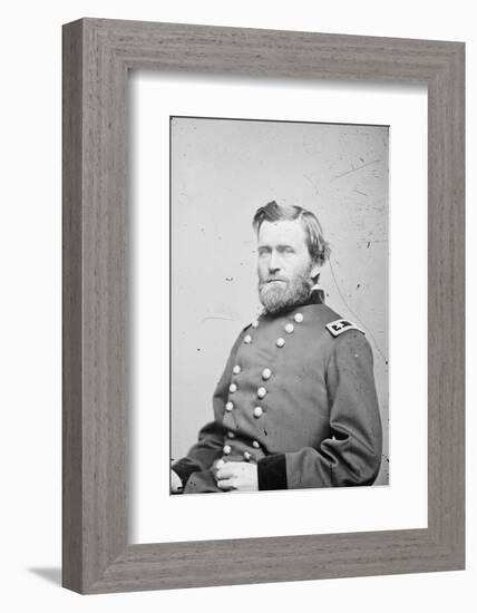 Maj. Gen. Ulysses S. Grant, officer of the Federal Army, 1862-4-American Photographer-Framed Photographic Print