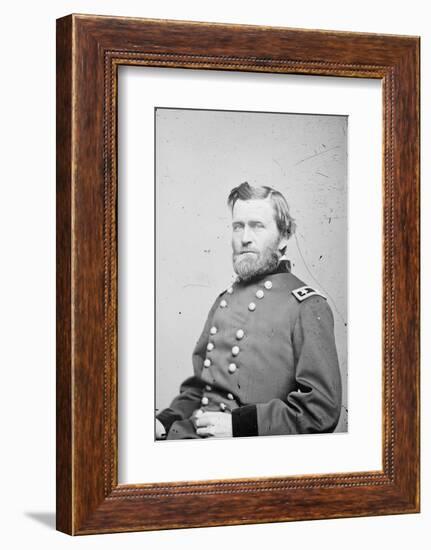 Maj. Gen. Ulysses S. Grant, officer of the Federal Army, 1862-4-American Photographer-Framed Photographic Print